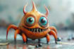 draw cute cartoon character, alien, animal, monster