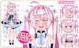 design vtuber model and rig live2d in anime for streaming