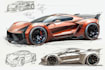 sketch and design concept car for your project