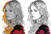 do line style illustration in vector work