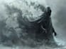 create dark character art illustration