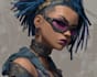 draw cyberpunk character art