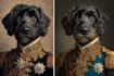 create a cute disney pet portrait illustration