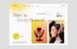 minimal landing page design figma website design