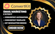 setup convertkit automation convertkit newsletter landing page design