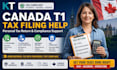handle canada t1 tax filing help personal income and compliance support