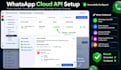 set up whatsapp cloud API, meta business manager and webhooks
