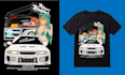 draw car vector illustration for merchandise