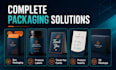 design product packaging, box, label and thank you card