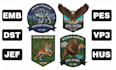 digitize hat logo patch into embroidery digitizing dst pes fast