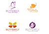 design monarch butterfly cleaning company logo