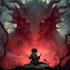 draw fantasy book cover, illustration