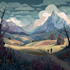 fantasy landscapes, character illustration, digital painting