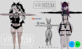 create 3d character modelling vrc avatar vtuber character and vroid