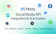 social media API integration and automation system