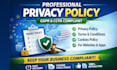 create a compliant privacy policy for your website or app