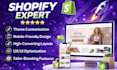 design redesign a shopify website with free or premium theme