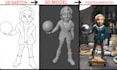 convert  2d image photo or sketch to  3d model stl file for 3d printing