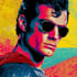 design an amazing superhero pop art