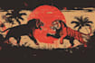make concepts, linocut or woodcut illustrations