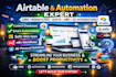 airtable database airtable automation airtable crm n8n ai softr webapp expert