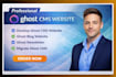 develop ghost cms website ghost blog website ghost newsletter migrate ghost cms