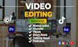 do professional video editing expert and motion artist