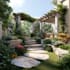 create backyard landscape design rendering