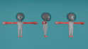 create a high poly 3d character and clean retopology