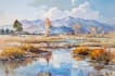 paint landscapes in watercolor