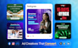 do social media design, facebook ad creative, instagram post or meta ads design