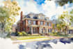 do an watercolor house portrait
