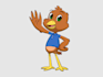 draw a unique cartoon animal mascot character