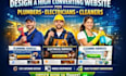 design a high converting website for plumbers electricians cleaners