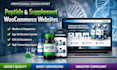 design peptide nootropic nutraceutical and supplement website using woocommerce