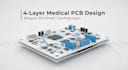 design 4 layer medical pcb with biosignal, emi control and layout