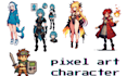 create custom pixel art assets, characters, tilesets and pokemon sprites