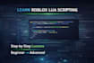 teach you professional roblox lua scripting from beginner to advanced