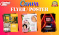 design professional flyers and event flyers using canva