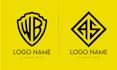 do modern monogram letter logo design