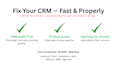 fix your broken CRM automation or pipeline fast