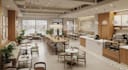 do 3d cafe shop interior rendering, cafe counter, bar design with space planning