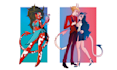 draw your oc or you in a hazbin hotel, helluva boss style