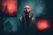draw a horror illustration