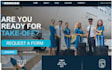 design aviation website flight school website wix booking website