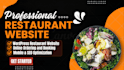 design wordpress restaurant website event booking  wordpress website