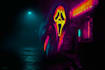 illustrate a dark neon picture
