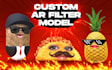 create custom 3d vtuber ar filter for snap camera and lens studio streaming