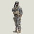 draw 2d game art military, alien character design