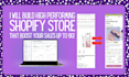 do shopify store design, shopify dropshipping store, shopify website development